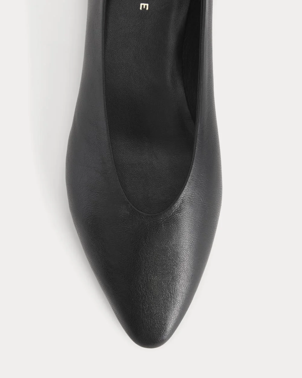Made in Italy Almond-Toe Flat | Black Leather (4)