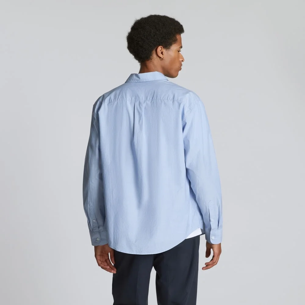 The Relaxed Poplin Shirt | Light Blue (3)