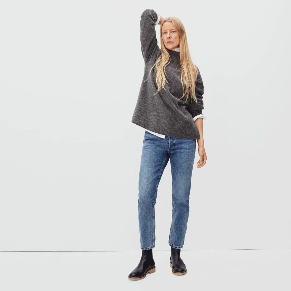 The Cozy-Stretch Pullover | Heathered Charcoal (3)