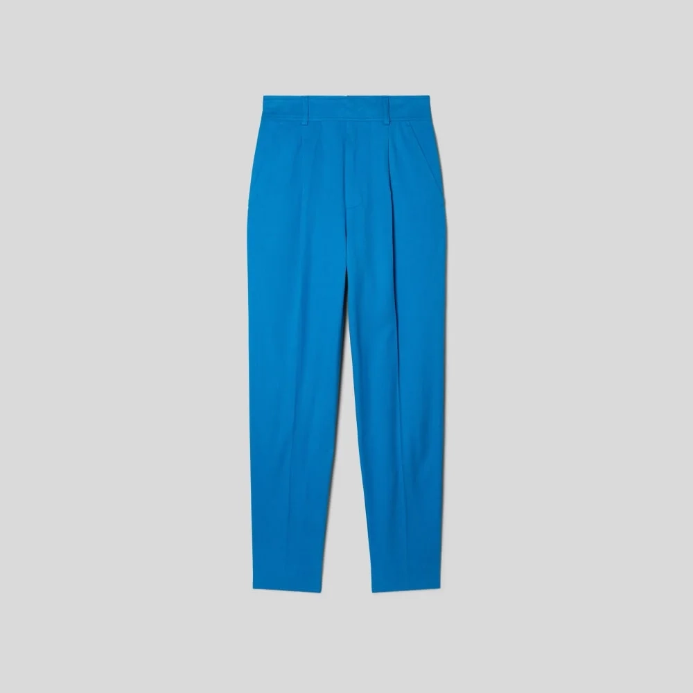 The Draper Tapered Pant in Buttersmooth | Brilliant Blue (4)