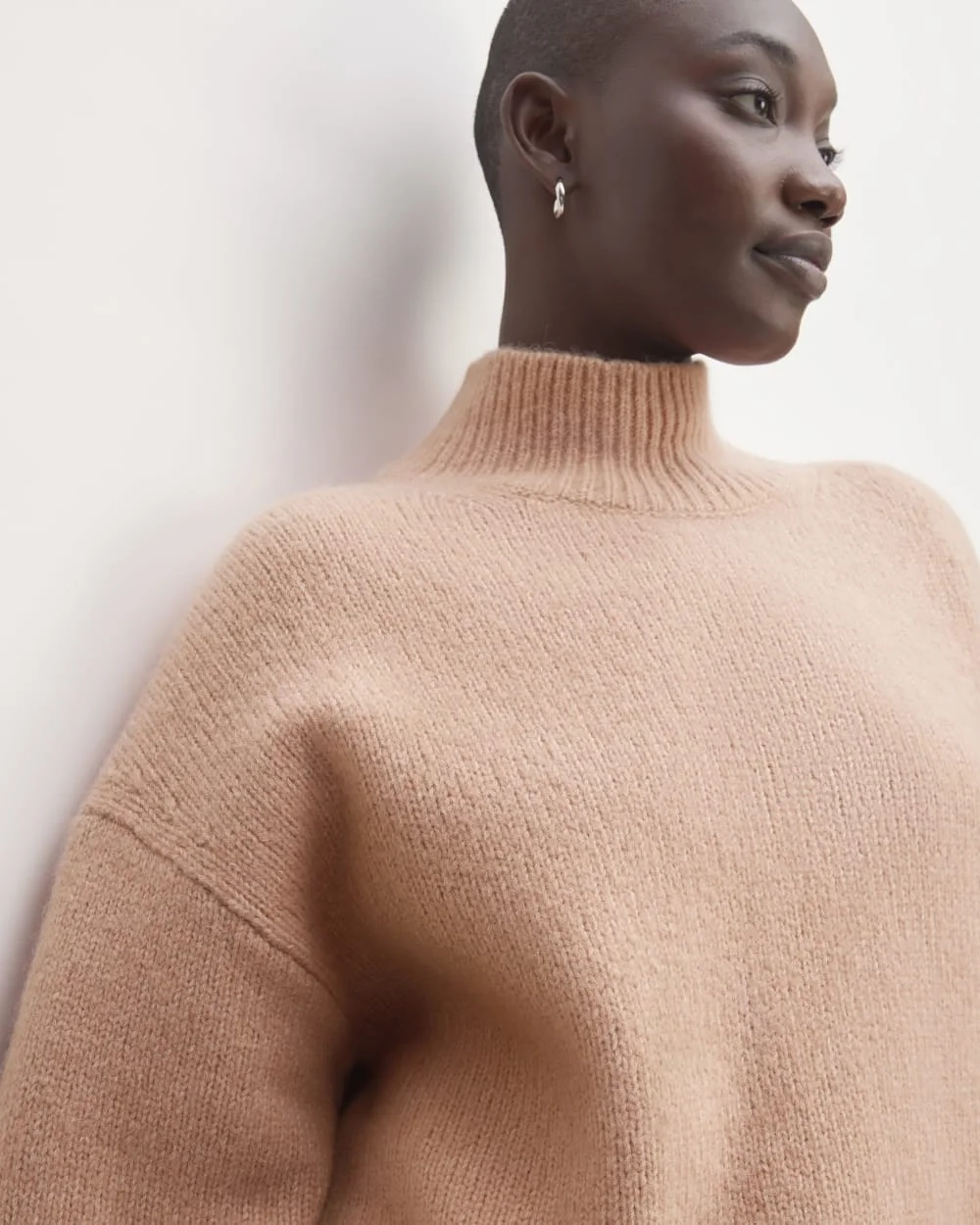 The Cloud Oversized Turtleneck | Blush Pink (4)