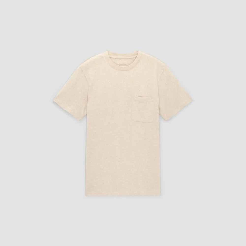 The Premium-Weight Pocket Tee | Uniform | Heathered Cashew (4)