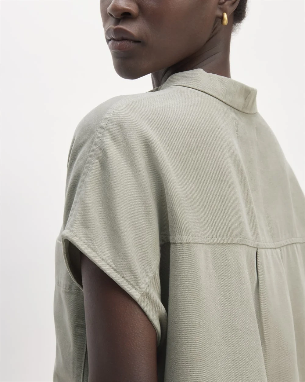 The TENCEL™ Easy Workwear Dress | Sage Green (3)