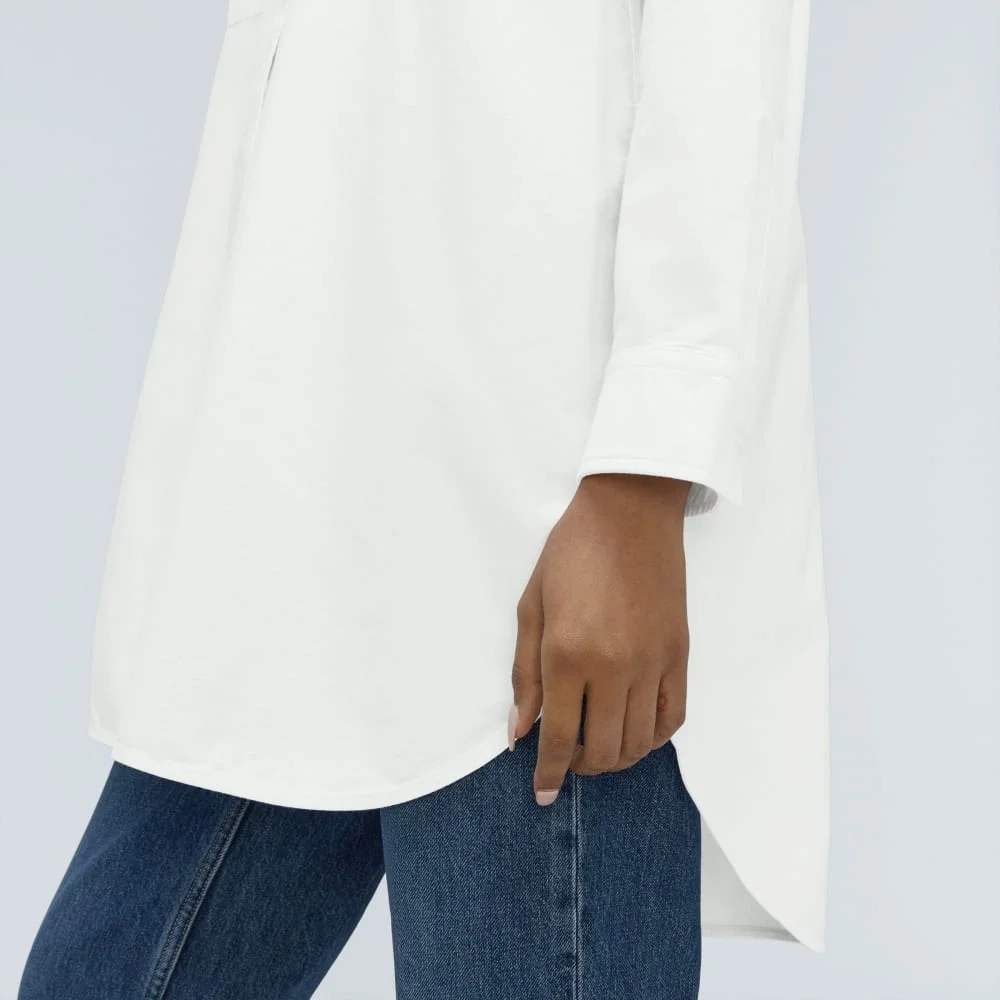 The Way Long Oxford Shirt | White (4)