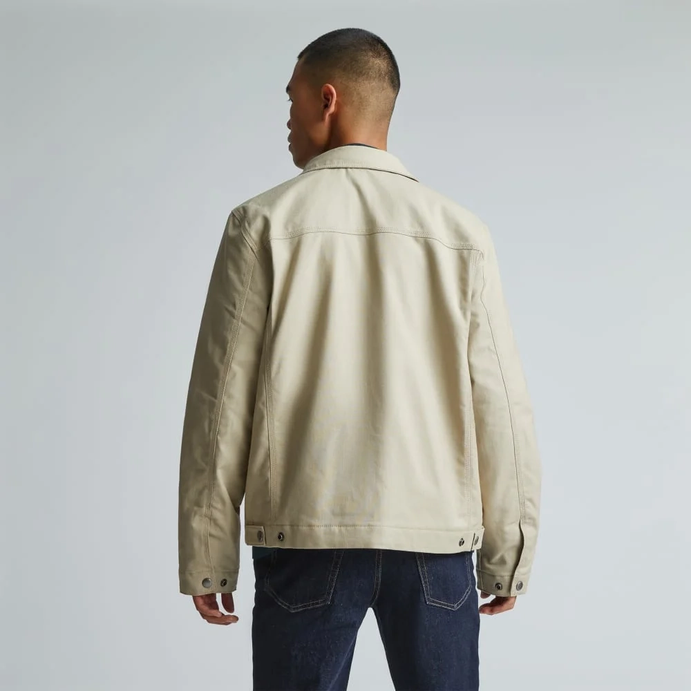 The Filled Canvas Jacket | Trench Coat Khaki (3)