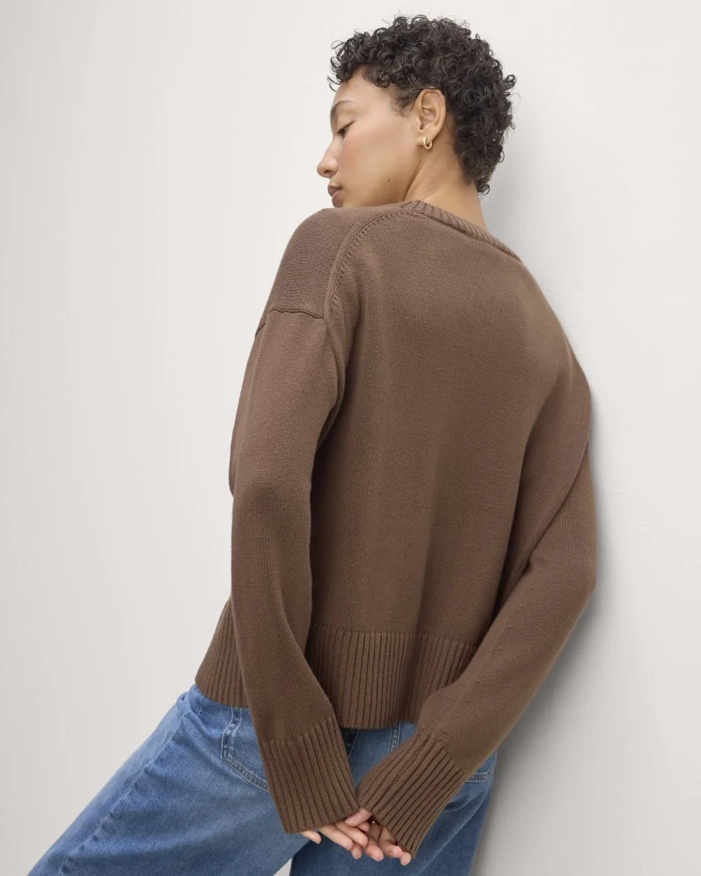 The Boxy Sweater in Everyday Cotton | Cocoa (3)