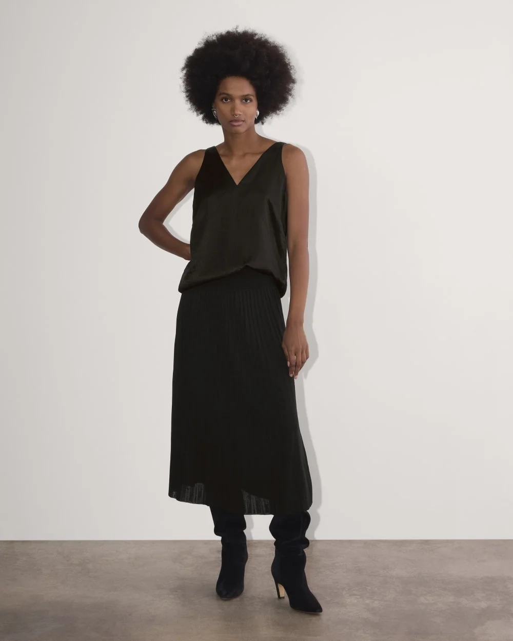 The Satin Tank | Black (3)