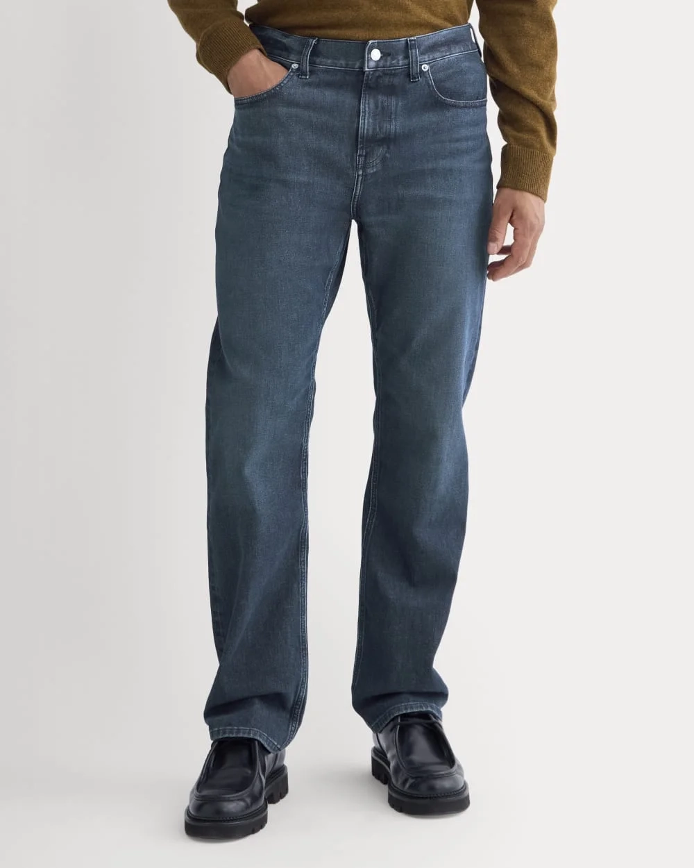 Straight-Leg Stretch Jean | Dark Indigo (4)