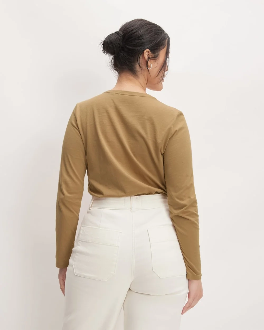 The Organic Cotton Long-Sleeve Crew | Tiger's Eye (3)