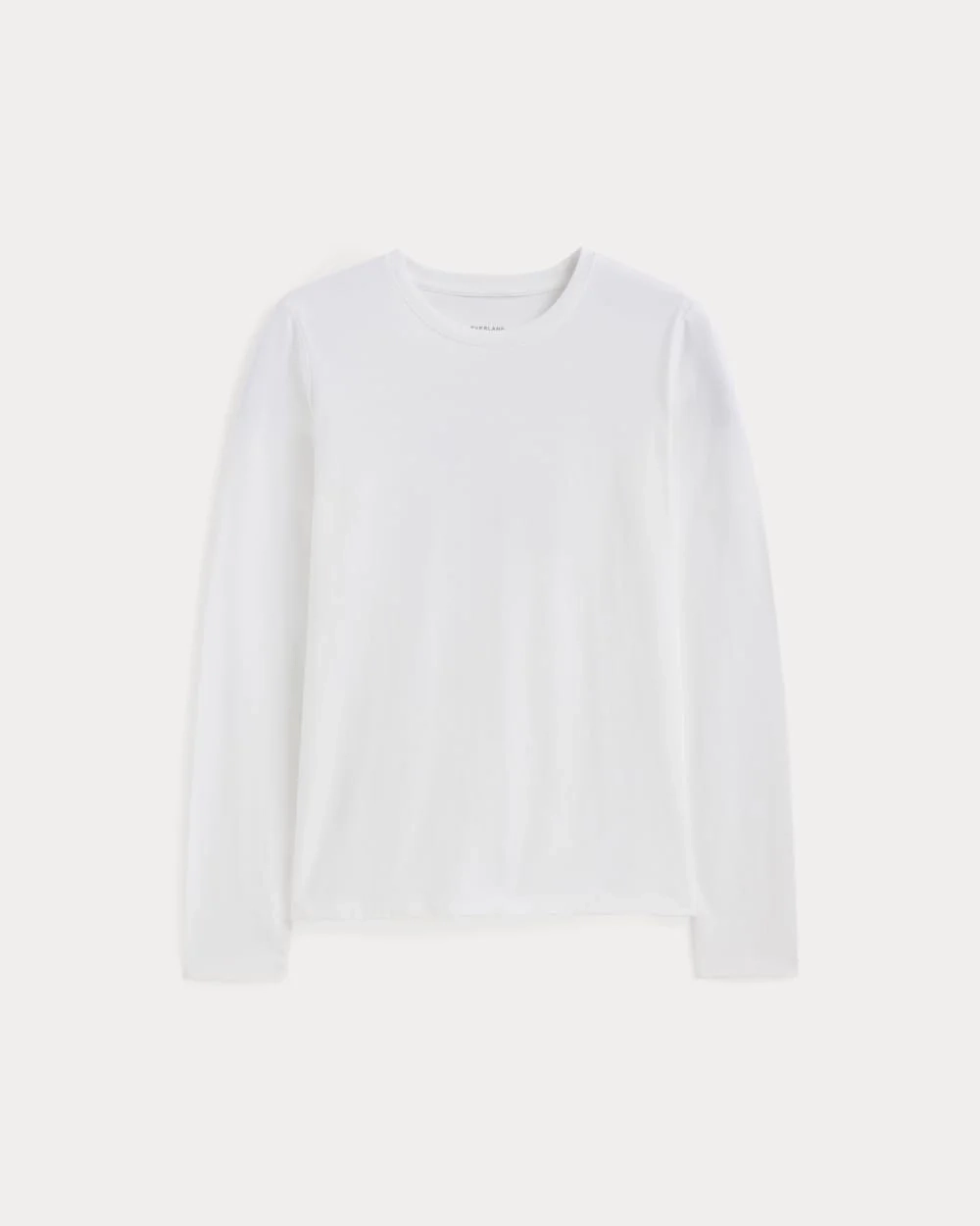 The Slim Long-Sleeve Crew in Essential Cotton | White (3)