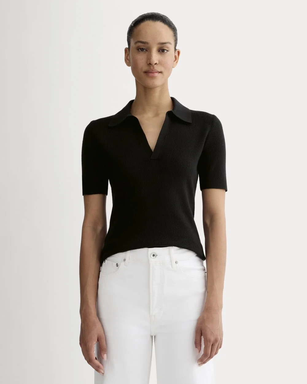 The Knit Polo | Black