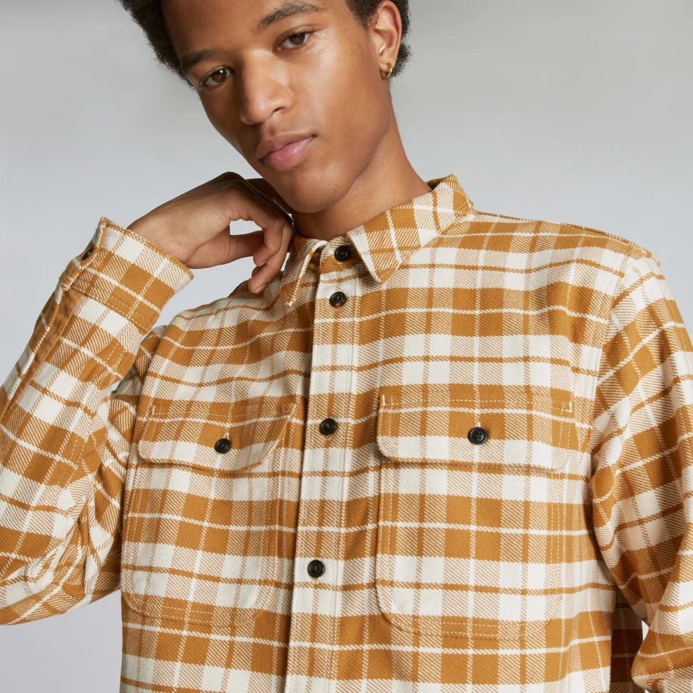 The Heavyweight Overshirt | Uniform | Golden Brown / Parchment (2)
