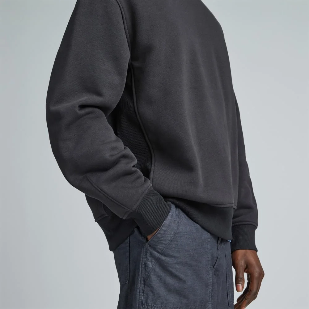 The ReTrack Crewneck Sweatshirt | Black (3)