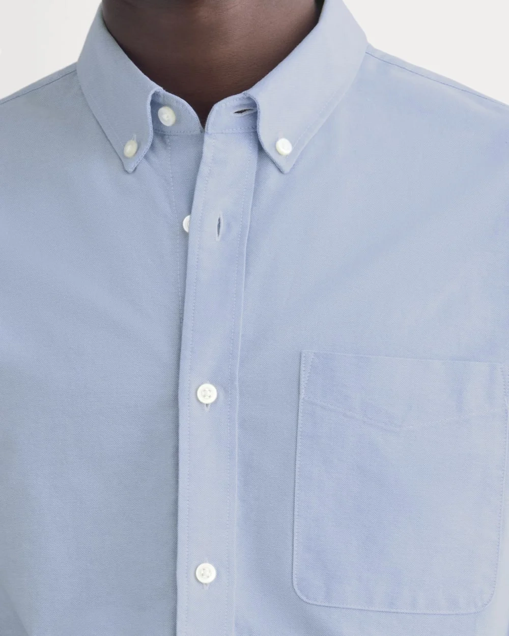 The Organic Short Sleeve Oxford Shirt | Light Blue (2)