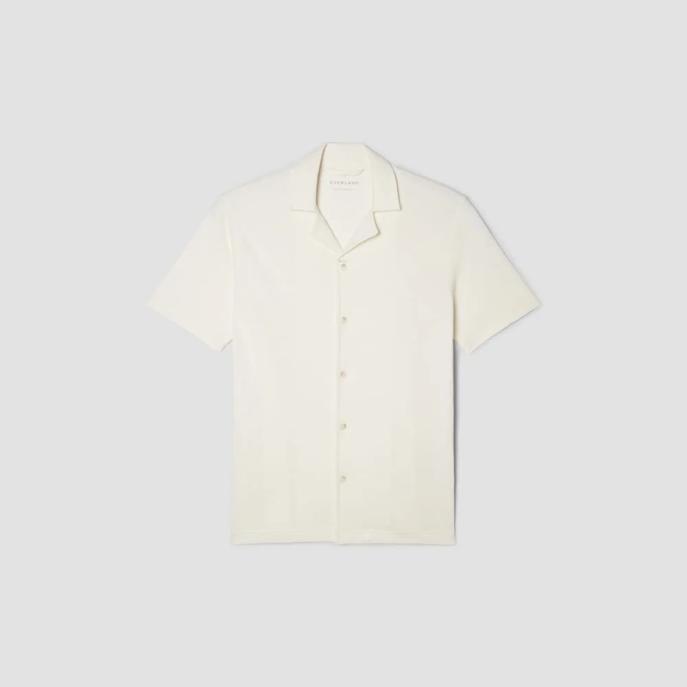 The Pique Short-Sleeve Shirt | Bone (2)