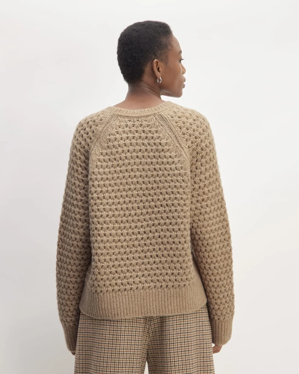 The Cloud Oversized Textured Crew | Tiger's Eye (4)