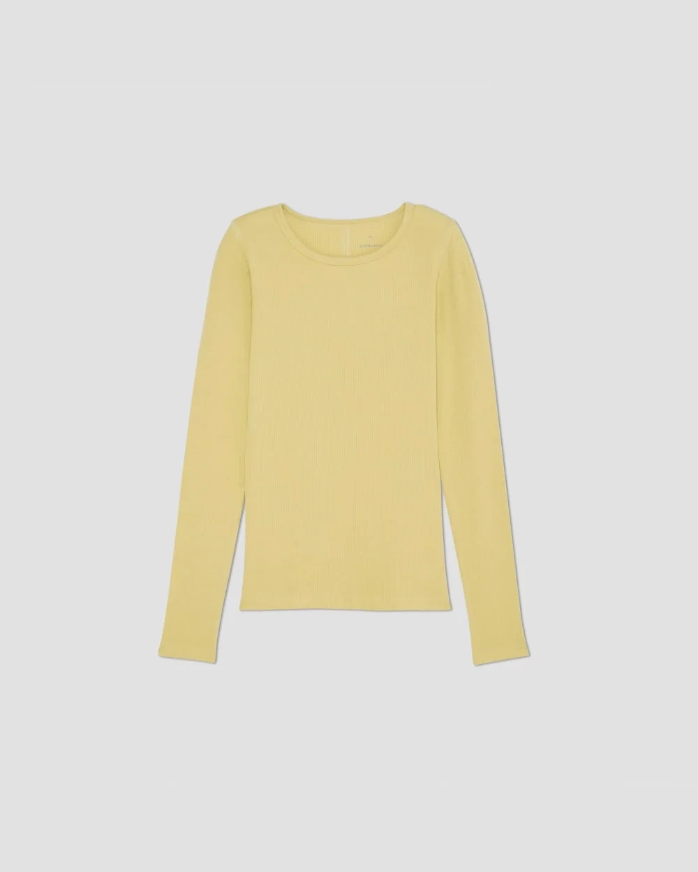 The Luxe Rib Long-Sleeve Crew | Raffia (4)