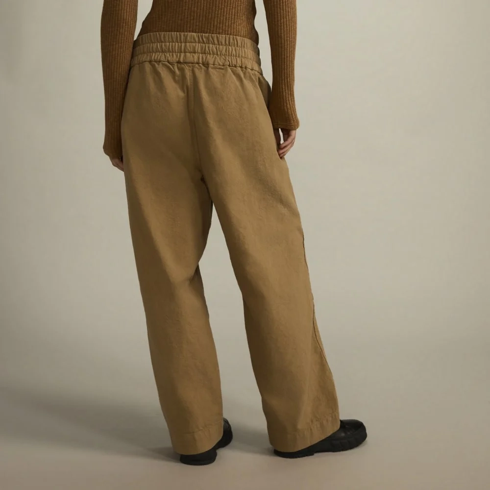 The Canvas Organic Cotton Pull-On Pant | Cappuccino (4)