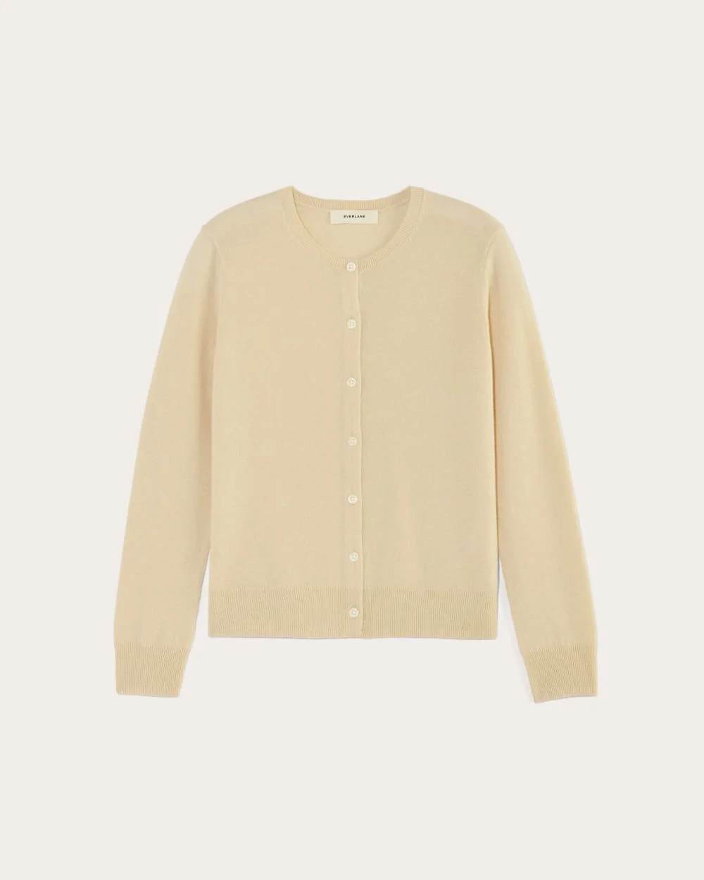 The Classic Cardigan in Cashmere | Creme (2)