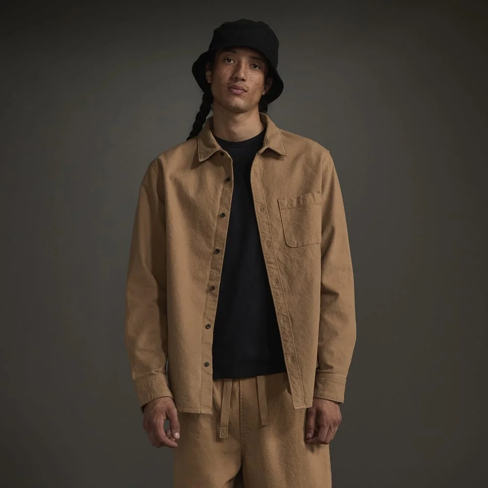 The Canvas Organic Cotton Overshirt | Cappuccino