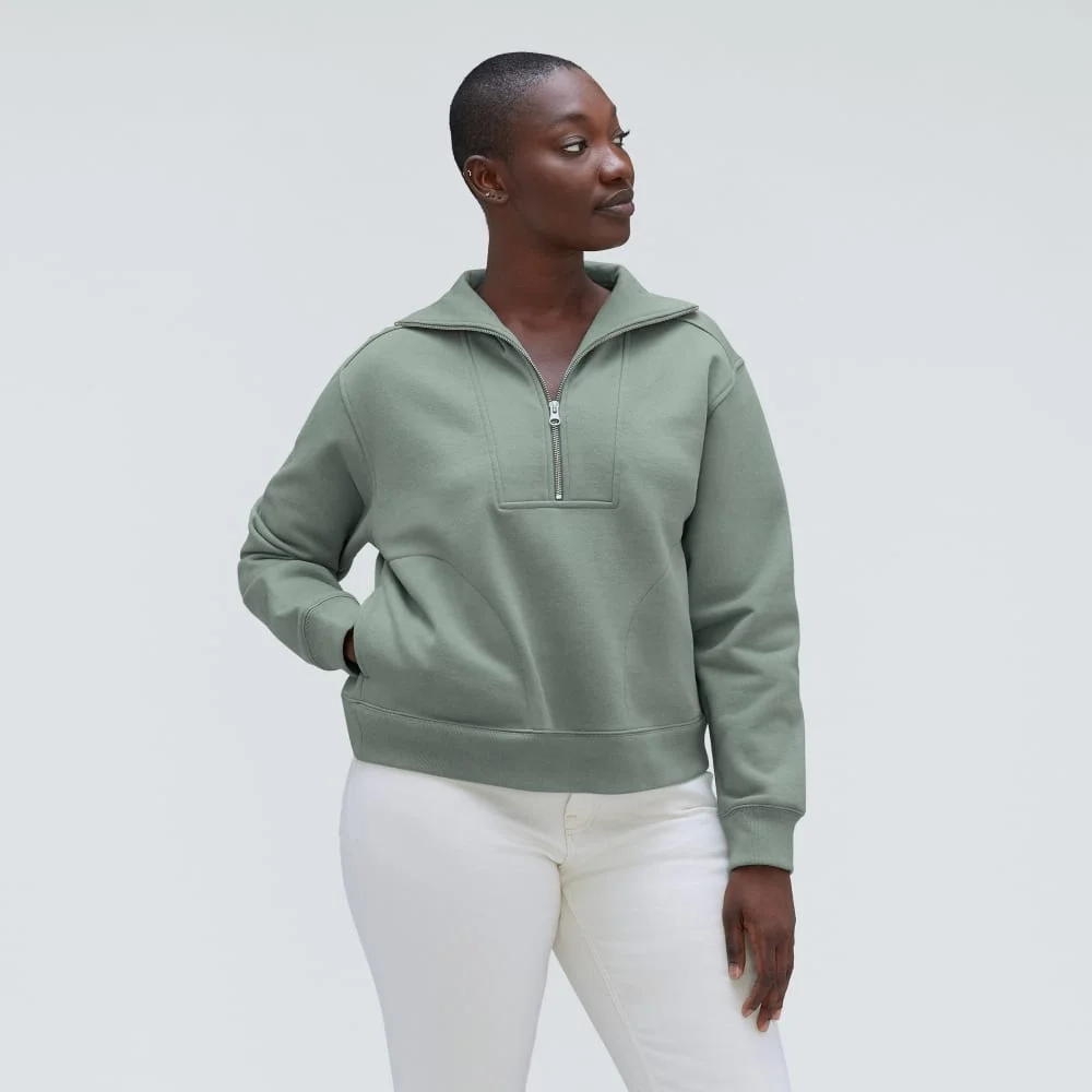 The Track Half-Zip | Lily Pad (4)