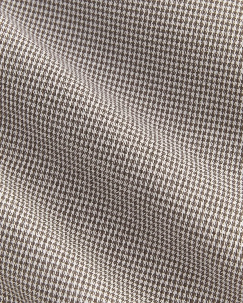 The Draper Pleated Pant in Buttersmooth | Deep Taupe Mini Gingham  | 32" Inseam (4)