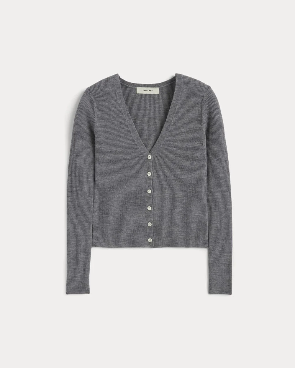 The Cardigan in Ultrasoft Merino | Heather Mid Grey (3)