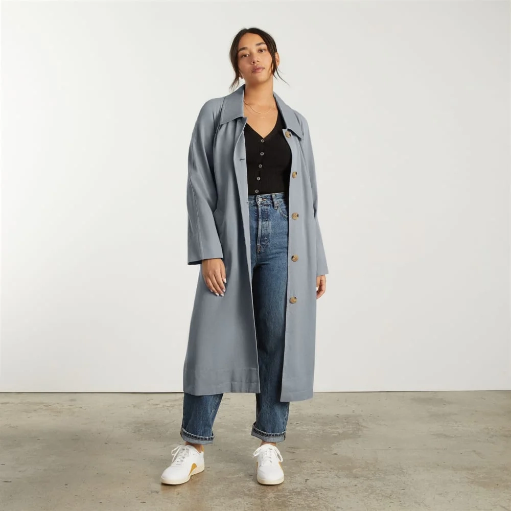 The Gathered Drape Trench | Smoke (4)
