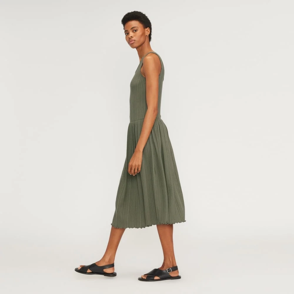 The Rib Soft Knit Scoop-Neck Dress | Kalamata
