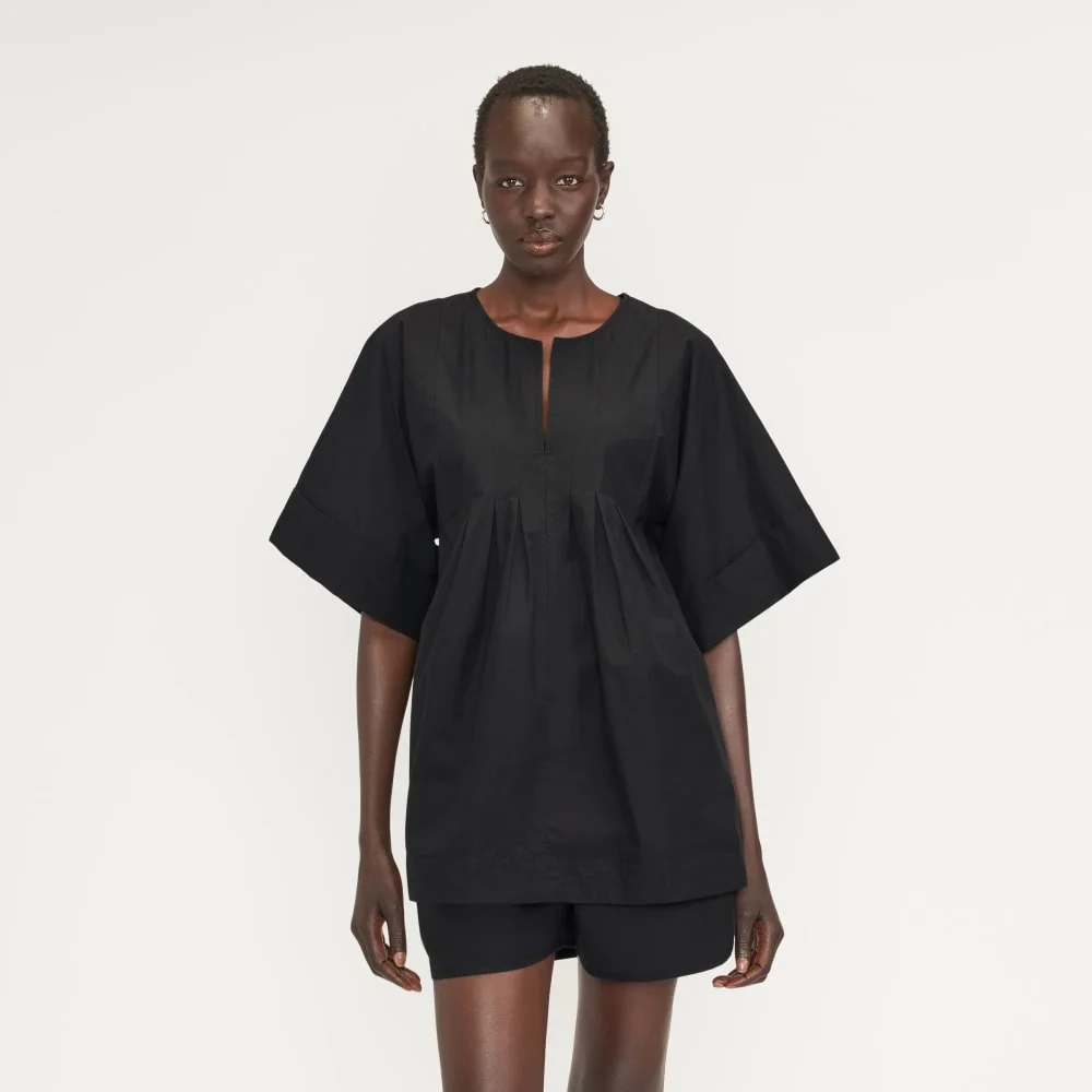 The Poplin Tunic | Black