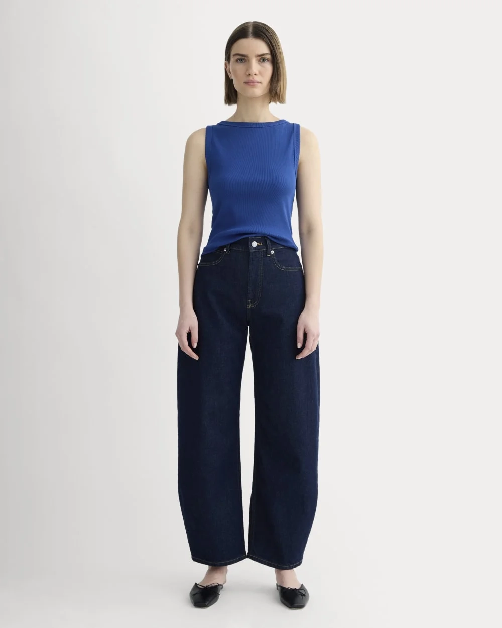 The Selfie Boatneck Tank | Bright Cobalt (4)