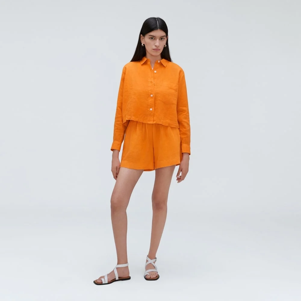The Linen Way Short Shirt | Turmeric (3)