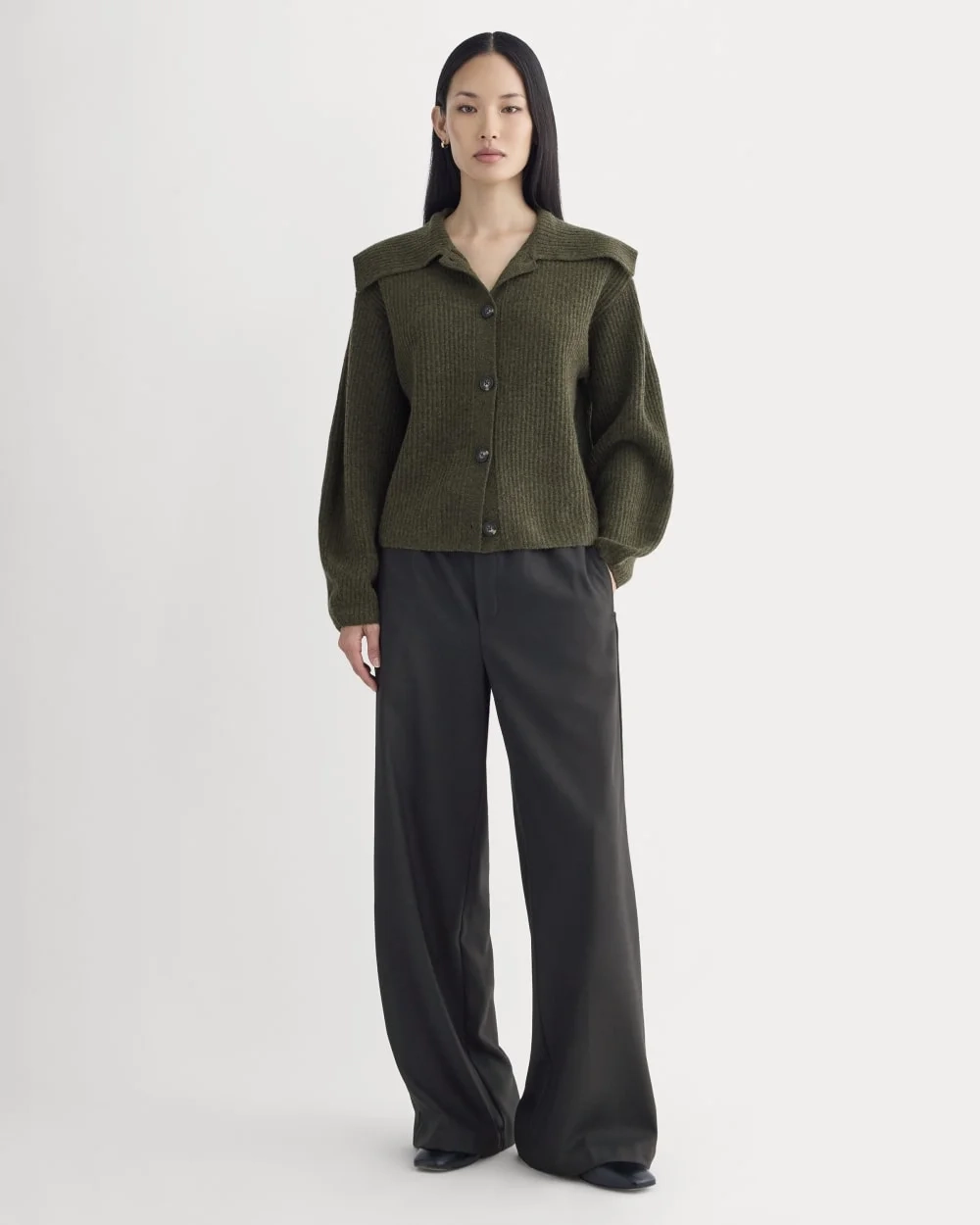 Fisherman Cardigan in Wool Cashmere | Heather Beech (4)
