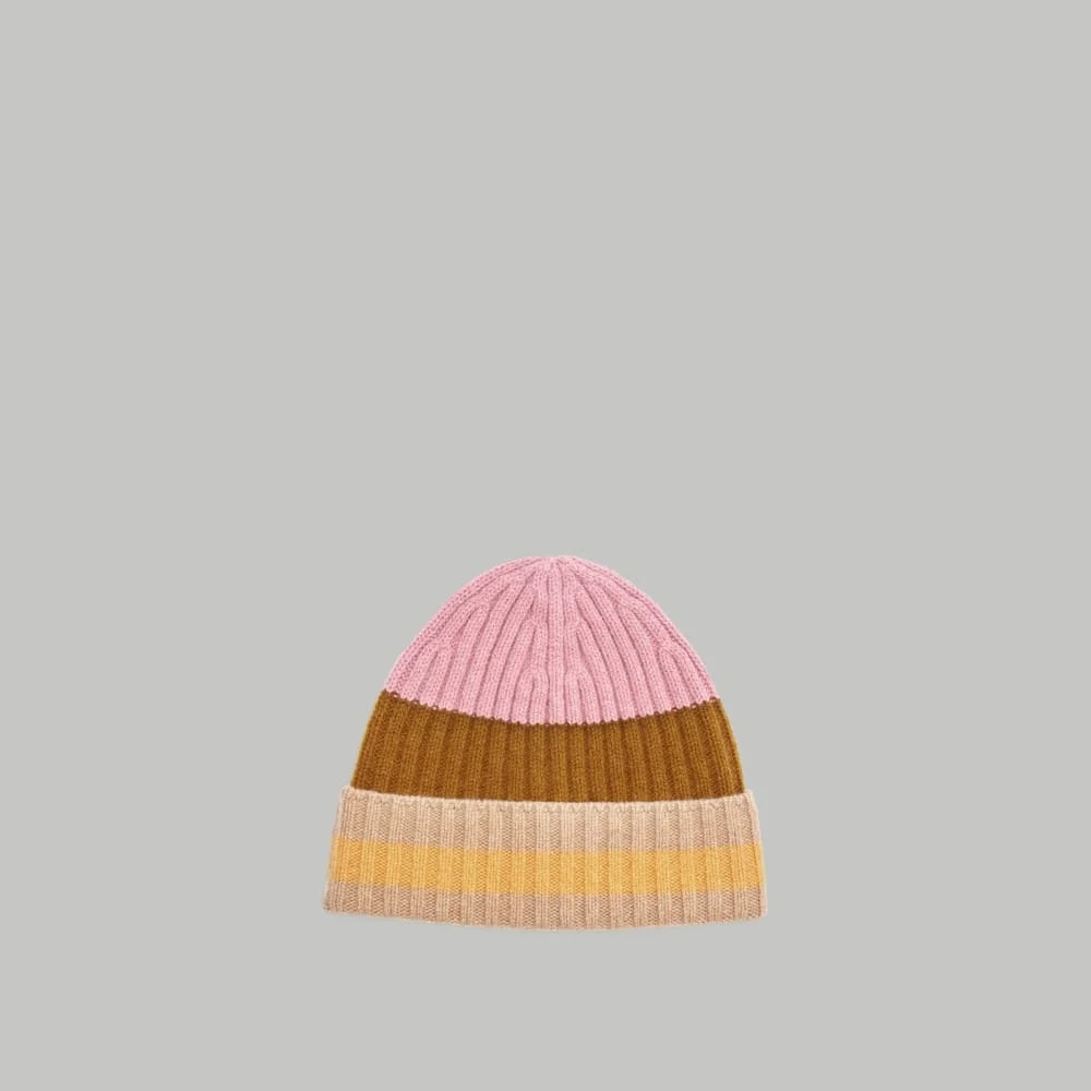 The Cashmere Beanie | Tapenade Multi Stripe (3)