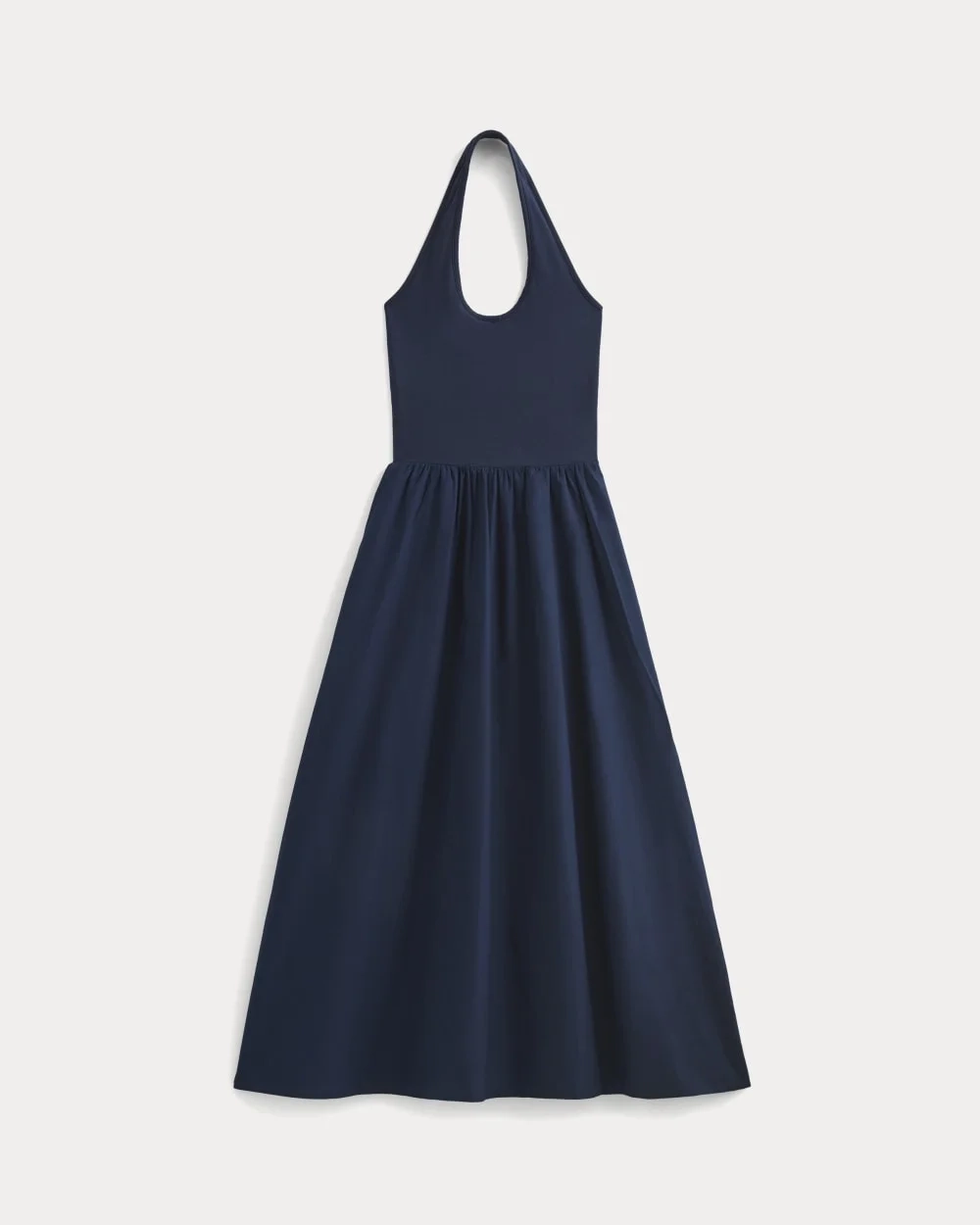 Halter Dress in Ultrasoft Cotton | Navy (3)
