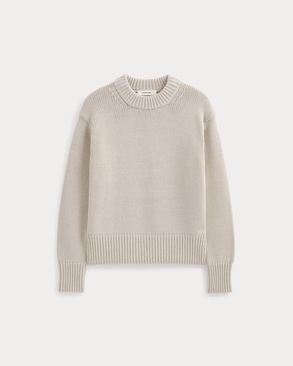 Oversized Cocoon Crew in Elevated Cotton | Peyote (3)