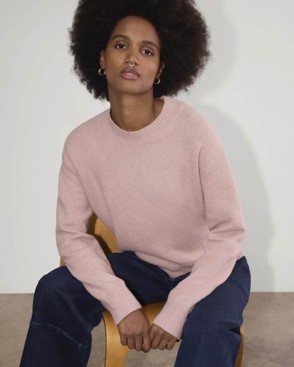 The Cocoon Crew in Plush Cotton | Dusty Rose (3)