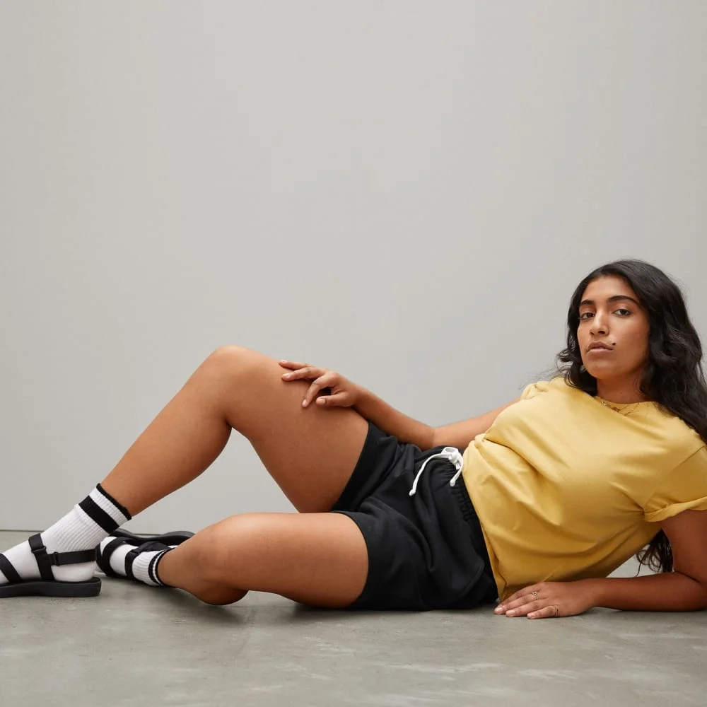 The Track Long Sweatshort | Black (3)