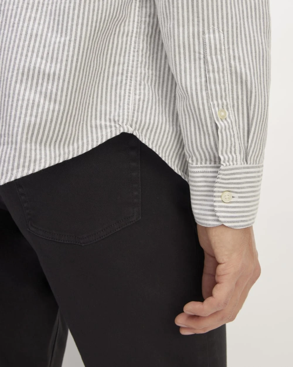 The Classic Oxford Shirt | Charcoal / White | Standard (2)