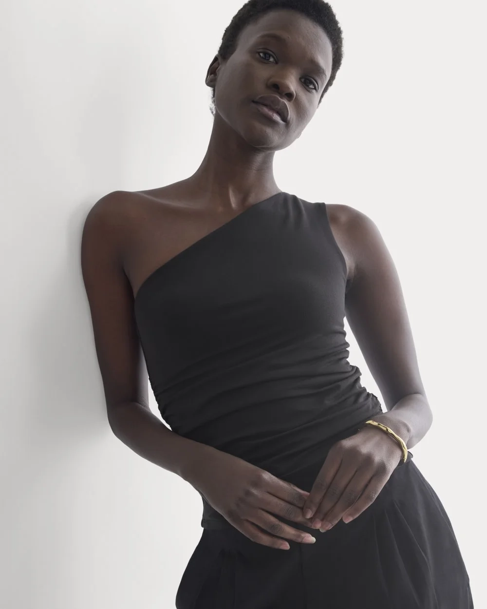 One-Shoulder Top | Black (4)