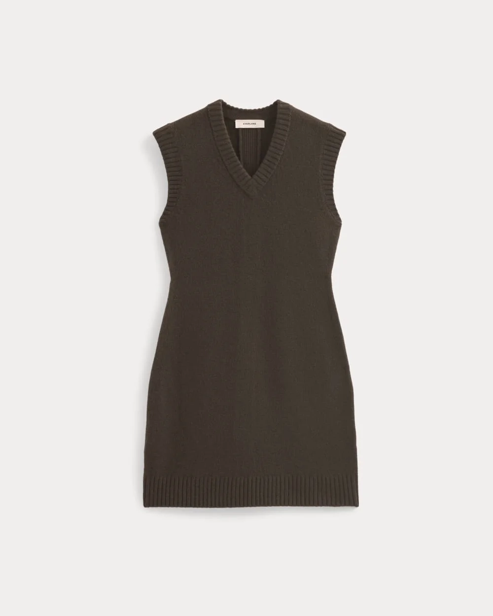 Sweater Mini Dress in Luxe Merino | Coffee Bean (2)