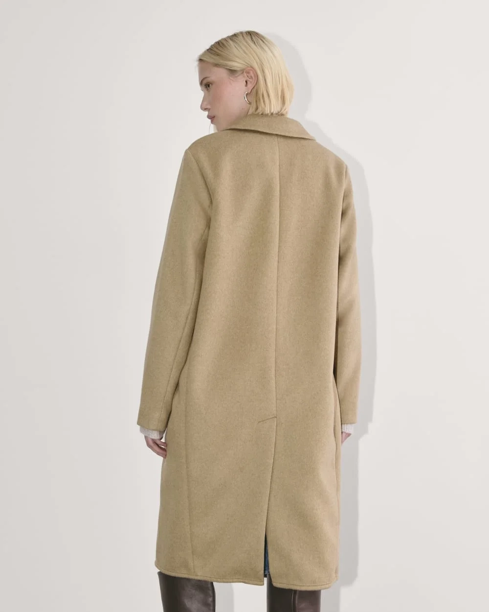 The Topcoat in Wool | Dark Heathered Camel (4)