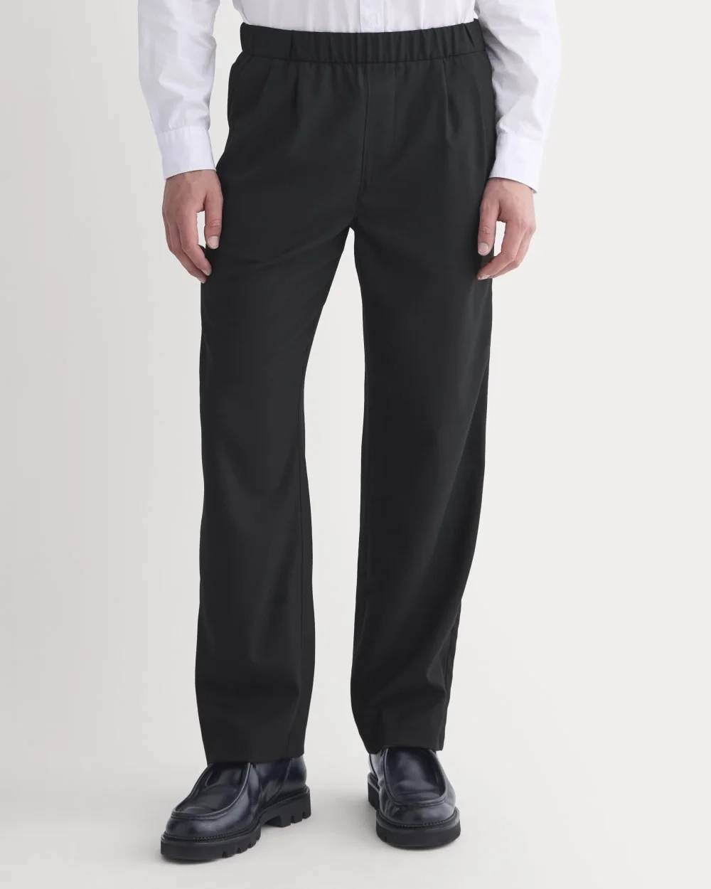 Pleated Trouser in Tailor Twill |  Black (3)