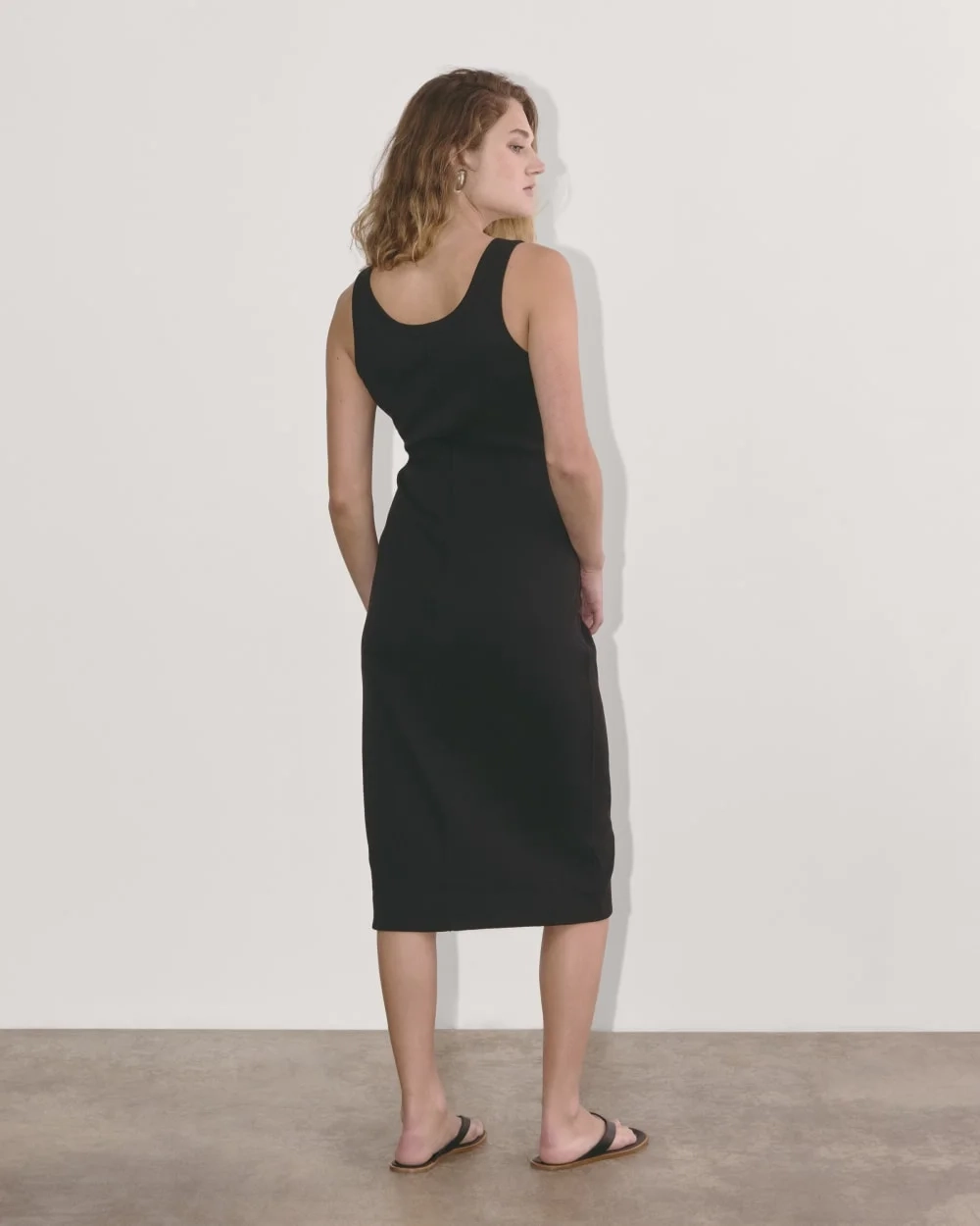 The ’90s Rib Dress | Black (2)