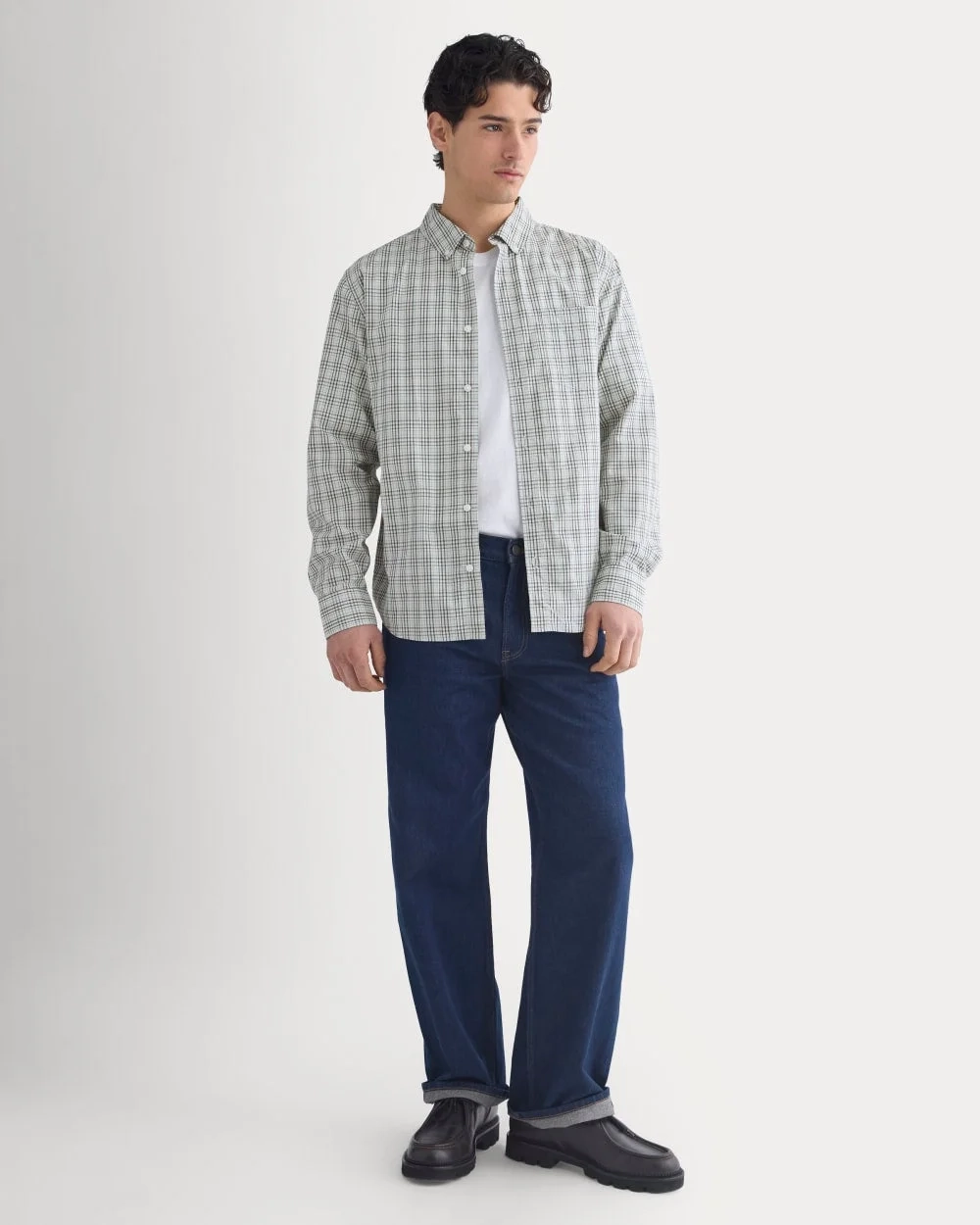 Washed Poplin Shirt | Skywriting/Multi (5)
