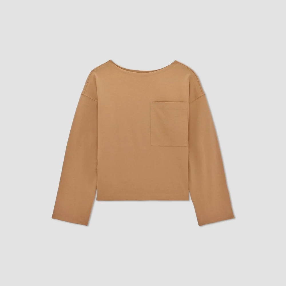 The Premium Weight Oversized Pocket Tee | Caramel (2)