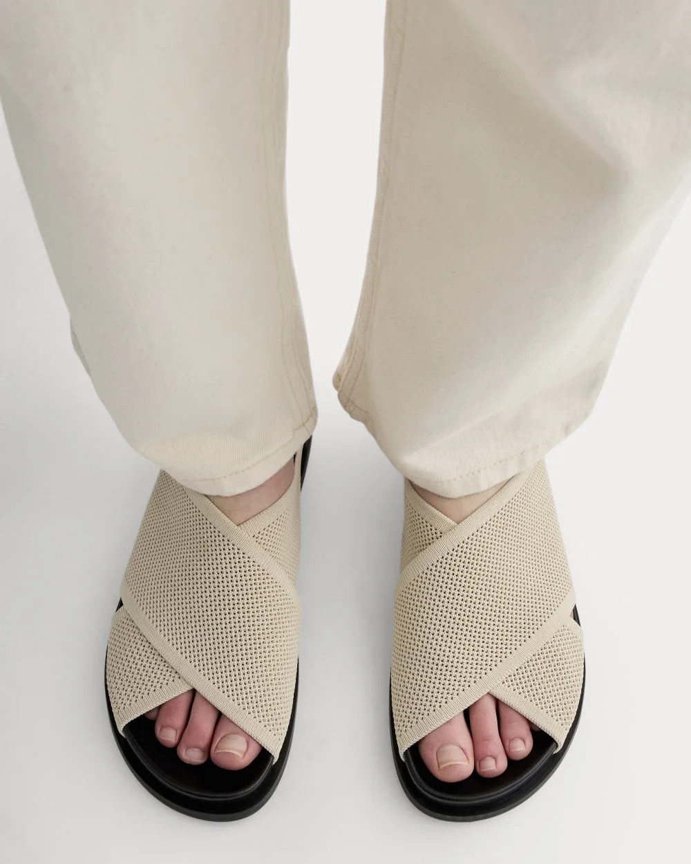 The ReKnit Form Crossover Sandal | Sandshell (2)