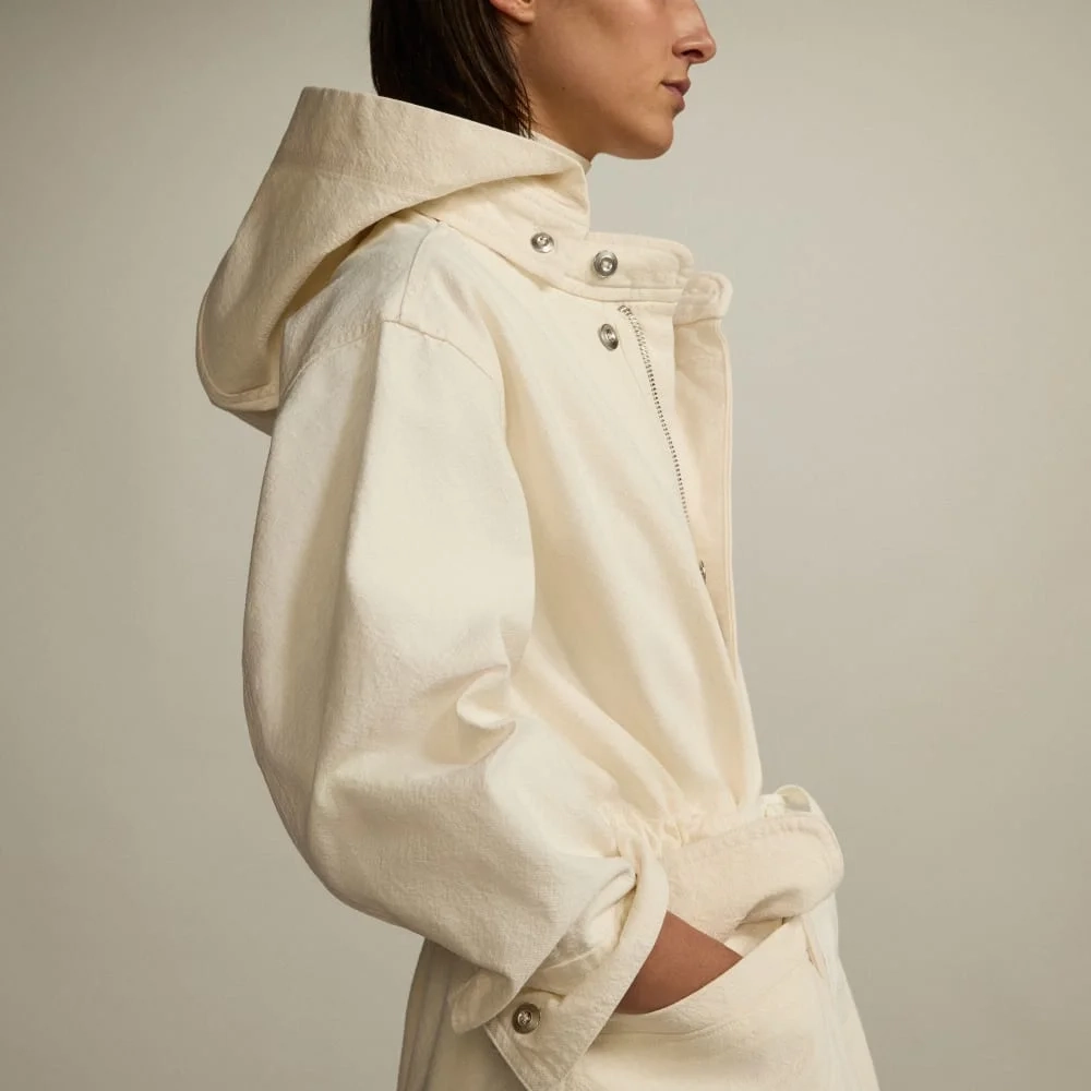 The Canvas Organic Cotton Parka | Bone (6)
