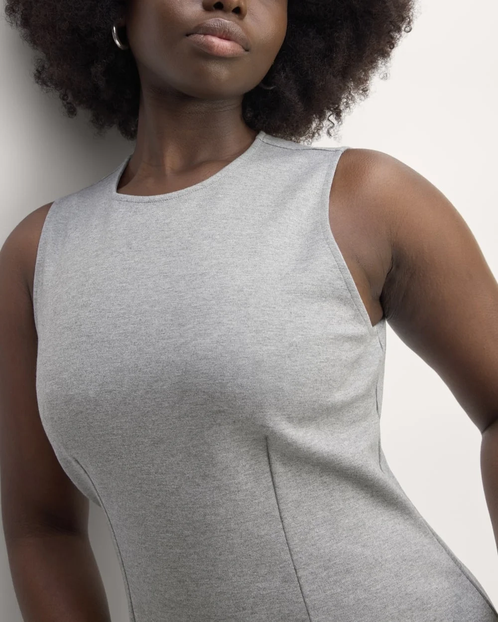 The Dream '90s Shift Dress | Mid Heather Grey (3)