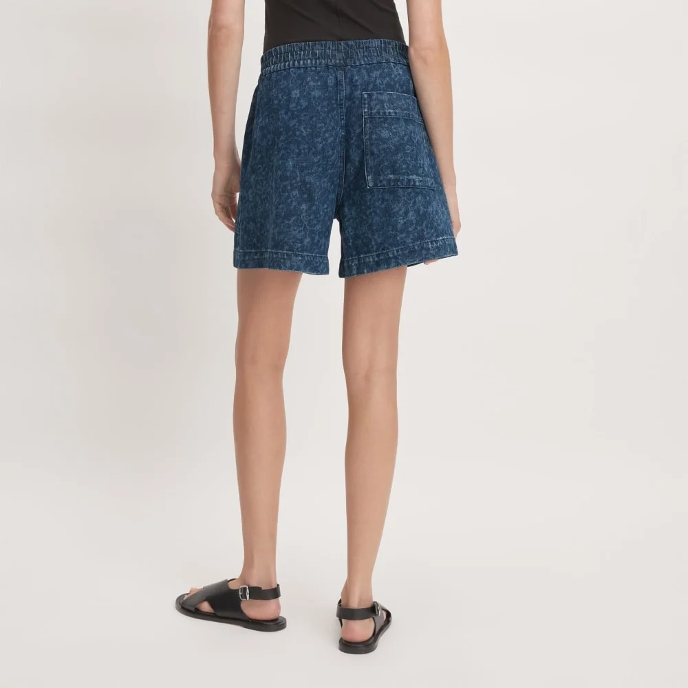 The Denim Utility Short | Dark Painterly Strokes (2)